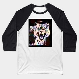 Rainbow Tiger Baseball T-Shirt